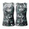 Canottiere da Donna Estive Senza Maniche Top Larghi Camicie con Bottoni Abito Collo Gilet Casual Abbigliamento