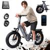Bicicleta Elétrica Urbana/Rural 20" EB8-G, 40 Nm, Autonomia 144 km, 25 km/h, App Volotix & LCD