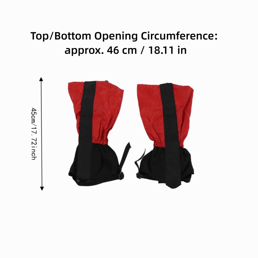 1 Pair Snowproof Waterproof Leg Gaiters 210T Oxford cloth Lightweight Shoe Gaiters  Men