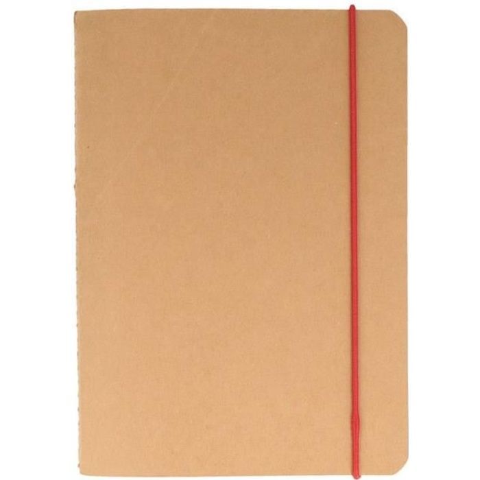 Carnet de notes - ARTEMIO - Quadrillé 5x5 - 96 pages - Marron - 21 cm