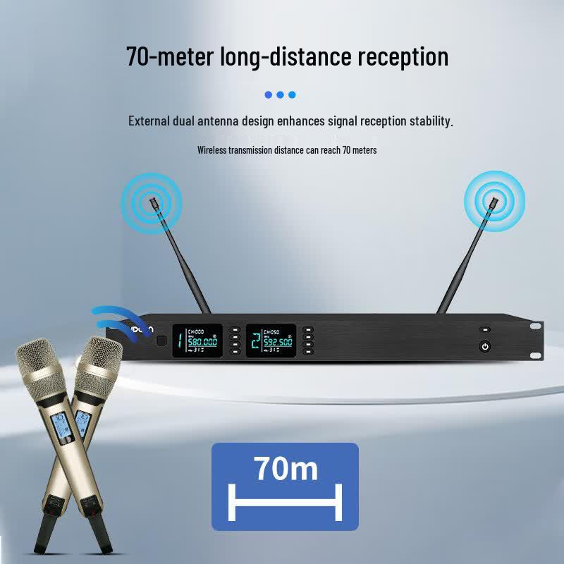 HDCON HT-P220S9 Handheld UHF Wireless Microphone System (CN version)