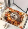 Autumn Harvest Pumpkin Hedgehog Welcome Door Mat Decor Kitchen Corridor Balcony Rugs Bedroom Beside Foot Mat Bathroom Rugs