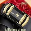 Men's Lightweight Alloy Automatic Buckle Belt - Simple Style for Business and Casual Wear