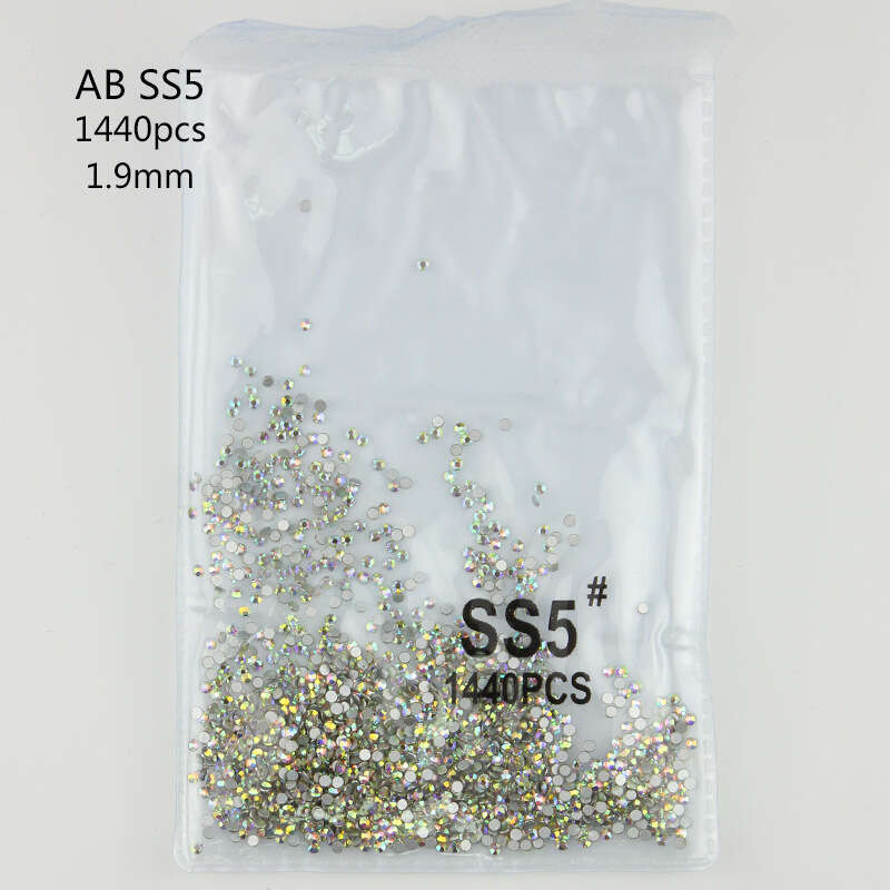 Flat Back Rhinestones, Mixed Sizes Glass Crystal Flat Back Nail Rhinestones, Small Rhinestones For Crafts Nail Face Clothes Shoes