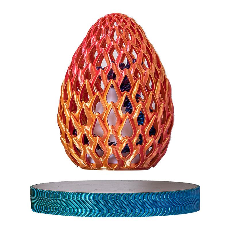 

Magnetic Levitating 3D Printed Dragon Egg Toy Floating Model Creative Decompression Movable Children s Christmas Gift Home Decor UK Plug помаранчевий
