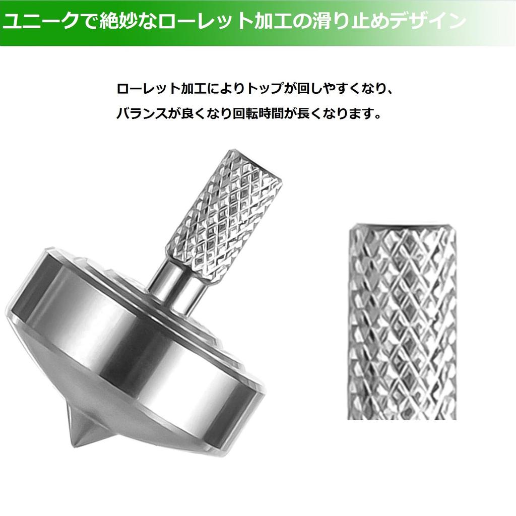 Loqatidis Metal Spinning Top, Small Mini Desktop Spinner Gyroscope, Kill Time Relief Stress Anxiety ADHD Focus Toy, Machined from Solid Stainless