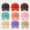 Gorra de béisbol de color sólido versión ligera con visera rígida para niños y niñas, gorra alta simple y versátil, que estiliza la cara, gorra de alta calidad de moda