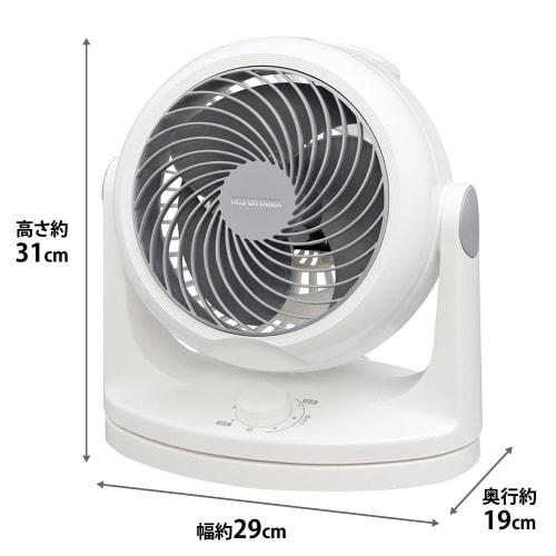 Iris Ohyama Circulator Silent Left and Right Swing 14 Tatami Powerful Air Blower White PCF-HD18-W
