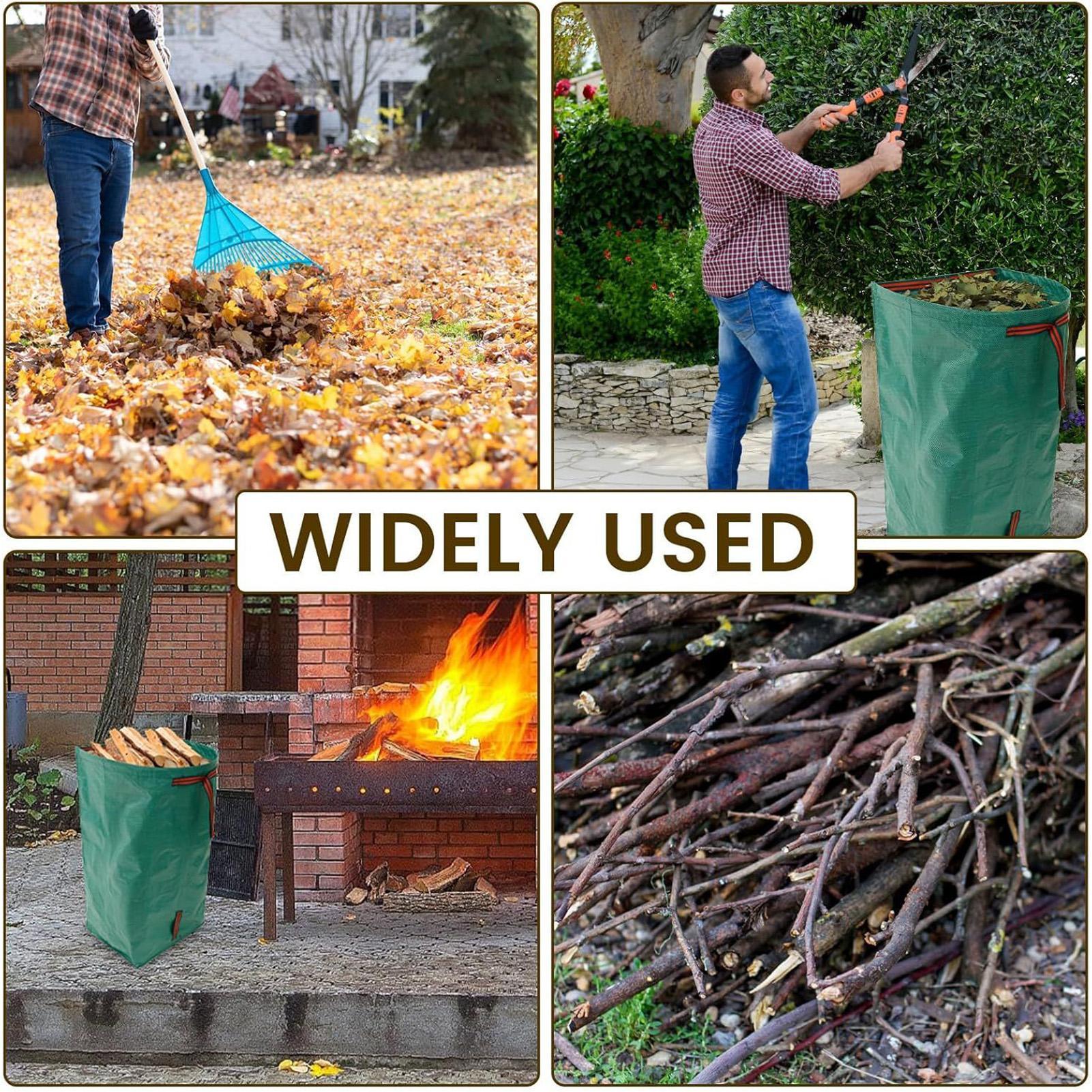 

270L foldable Yard Garden bags 2Pcs/set Portable dustpan and grass collection bag set for Clippings Branches Debris Landscaping CN