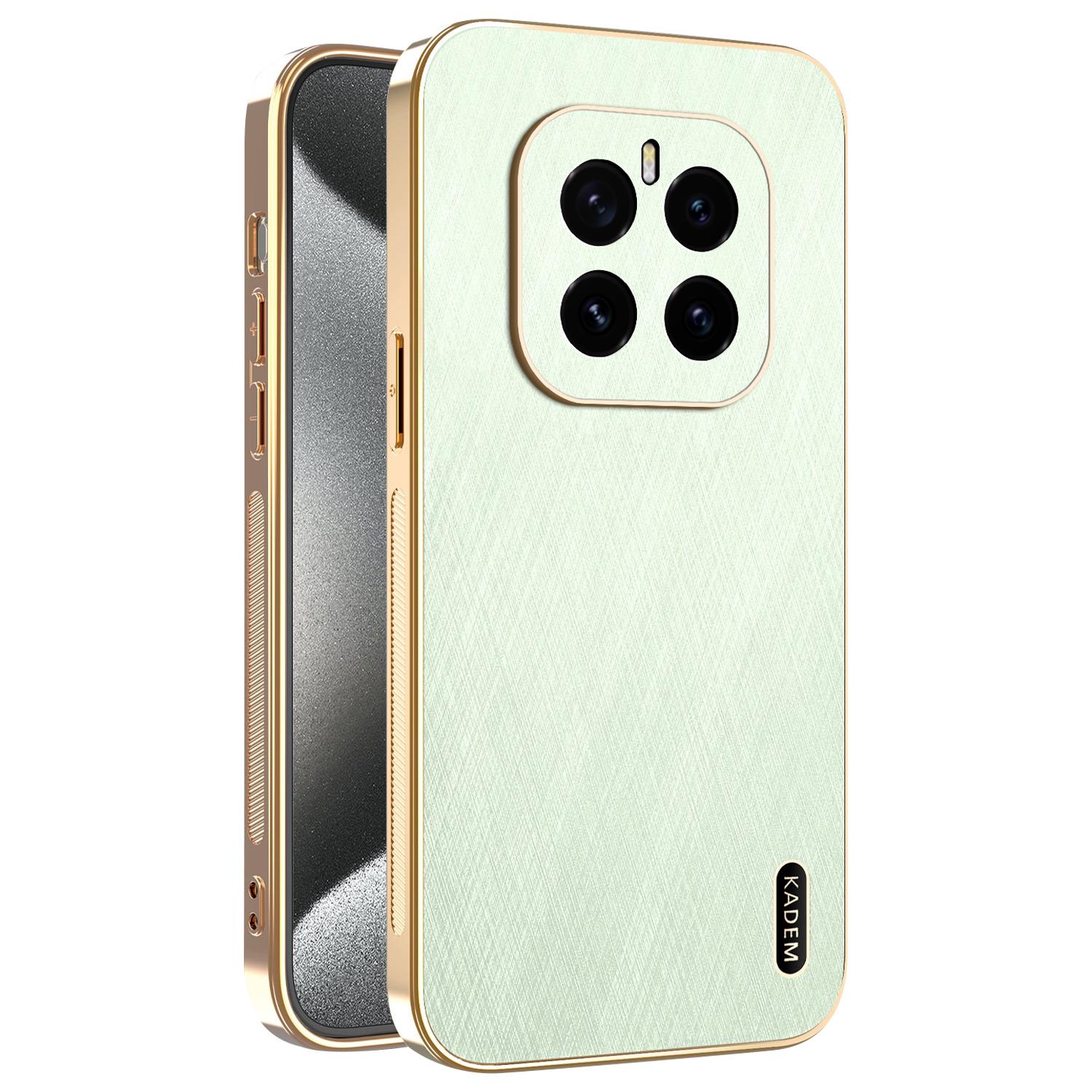 

KADEM For Honor GT Pro Case Electroplating Silk Texture PU+TPU Phone Back Cover Green