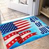1pc, 2D Flat Printing, US Independence Day Patriotic Theme Indoor Mat, Colorful And Non-Slip, Machine Washable Polyester Carpet, Suitable for Home Dec