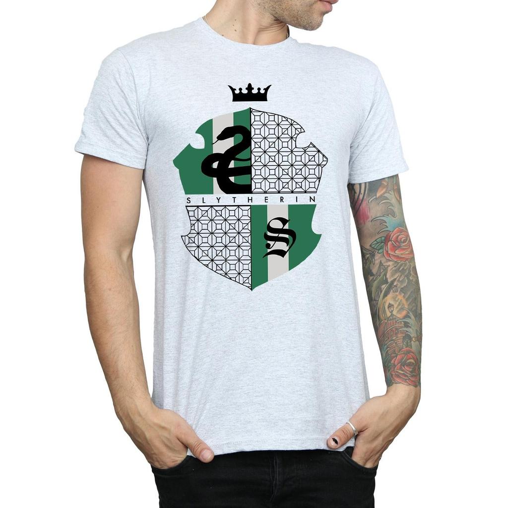 Harry Potter Mens Slytherin Shield T-Shirt
