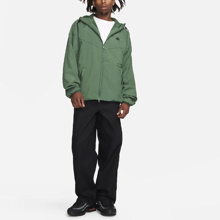 Nike Sportswear Windrunner Winter Fir White Woven Hooded Jacket Men's FB8618-323