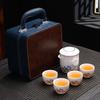 Panda-Themed Jade Tea Set 2024: Cultural Sichuan Travel Set - Perfect for Home, Outdoor Use & Gifts