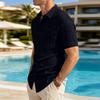 Men's Lightweight Breathable Button Up Casual Shirt Short Sleeve Relaxed Fit Summer Shirt with Chest Pocket and Collar for Everyday Wear