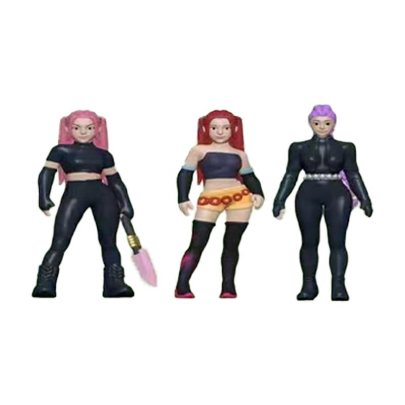 12pcs Kpop Demon Hunt Blind Box Series Figure Tiger Figurine Toy Desk Decoration Statues Ornament Halloween/Christmas Kid Gifts