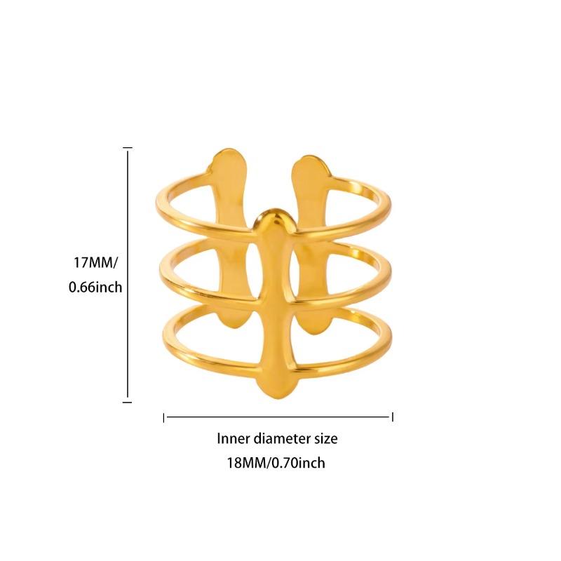 Love ring Titanium steel does not fade jewelry Light luxury high-end stainless steel jewelry Women