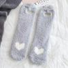 Calzini Caldi e Morbidi con Animali dei Cartoni Animati, Calzini Caldi in Pile Corallo di Lunghezza Media per l'Inverno, Calze e Collant da Donna