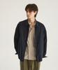 Oatmeal Cafe [Unisex] Np Washed Shirt Jacket - Navy