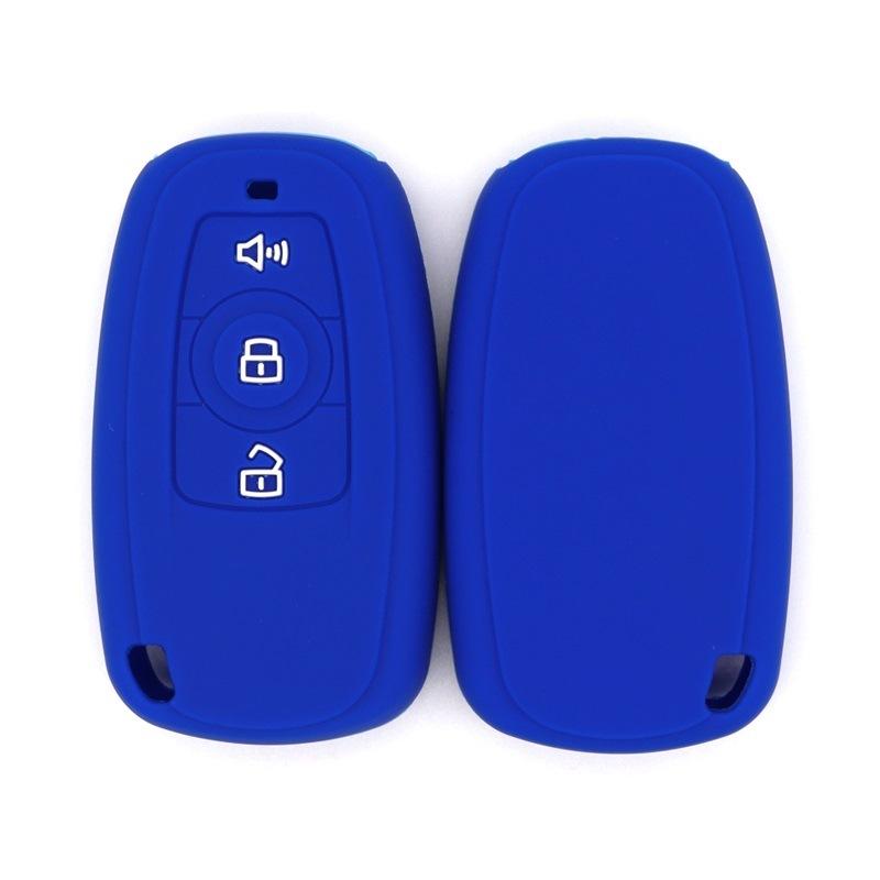 

Drop-proof key cover, suitable for Haval old models H2, H4, H6, COUPE, H7, H9, smart 3-buckle silicone key bag темно-синього кольору