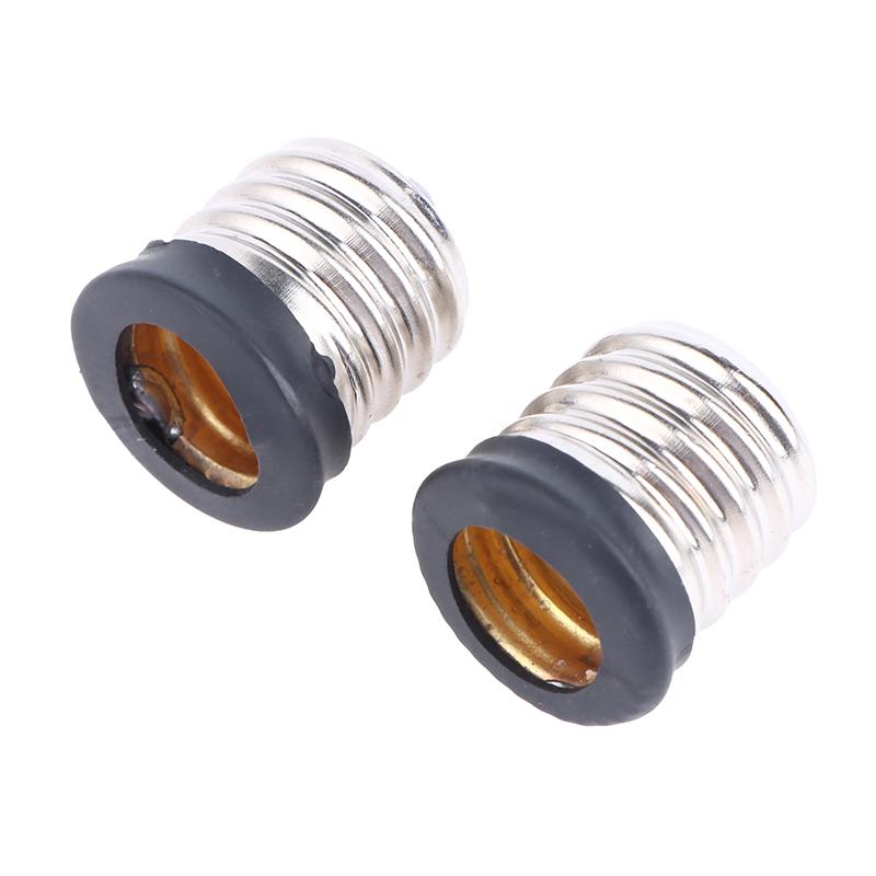 (YY)2Pcs 2026 E17 To E12/ E14 Lamp Holder Led Light Base Converter Screw Bulb Socket Adapter LED Saving Light Halogen Lamp Head