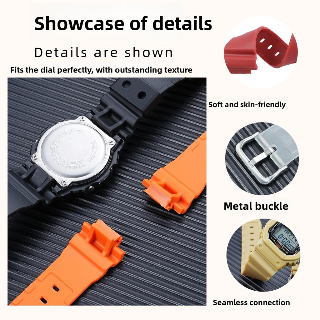 For Casio G-SHOCK DW-5600 GW-B5600 GW-M5610 mod kit Resin Watch Strap case DW5600 Silicone Rubber Watchband bezel wristband men