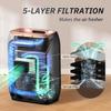 Touchless Vacuum Automatic Dustpan Vacuum Dust Bucket with 4-layer Pre-motor Filter Pet Hair Infrared Sensor Dustbin