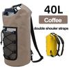 BEPAN 40L Floating Dry Bag for Kayaking Swimming Beach Waterproof Water Sports Rafting Boating Backpack Mesh Kayak Roll Top Travel Bag