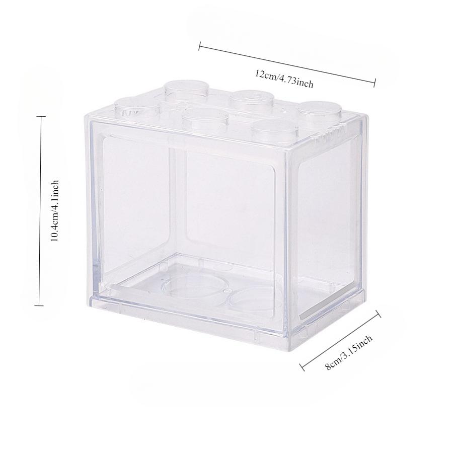 Creative Combinable Ecological Small Fish Tank Mini Aquarium Betta Fishbowl Ant Box Crawler Box DIY Aquarium Landscaping