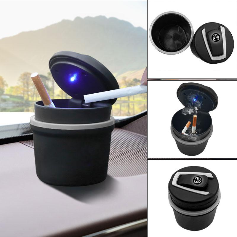 Car LED Portable Multifunctional Ashtray Car Accessories for Dodge Journey Caliber Challenger Charger Ram 1500 Stratus Dart Dakota Durango