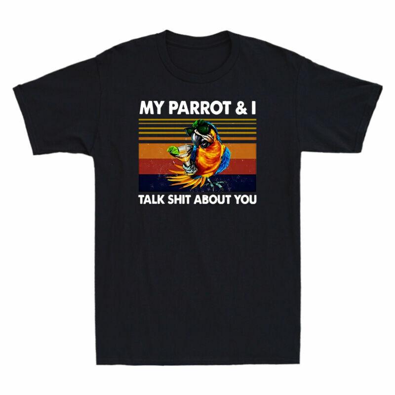 Funny Shirt Vintage Tee You Parrot Sht Sleeve My Talk About I Tshirt And Short S