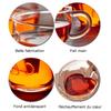 1/2 paquet Tasse Cœur Tasse Couple Verre Double Paroi Isolé Tasse à Thé Transparente avec Poignée pour Café, Cappuccino, Latte, Boissons au Lait