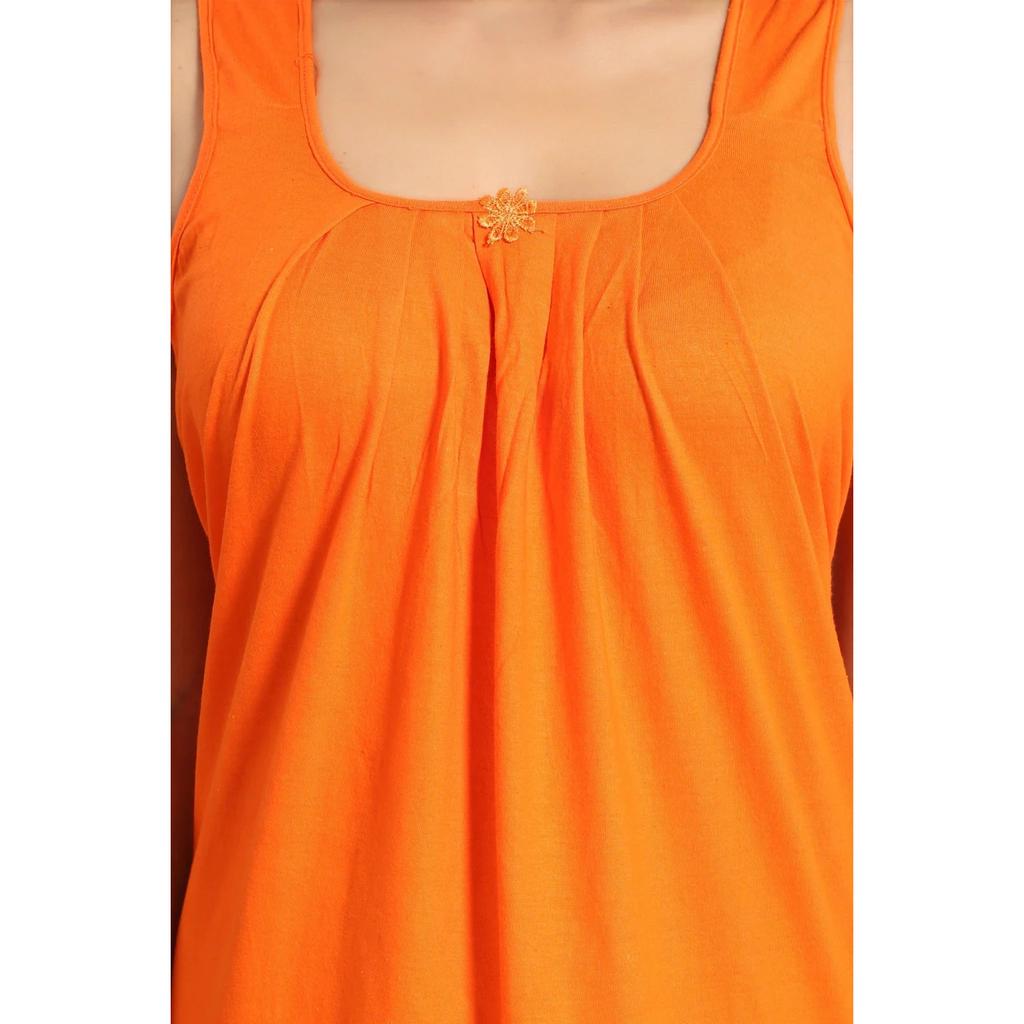 Indian Women Cotton Night Gown Summer Nightwear Sleepwear Long Maxi Nighty Dress