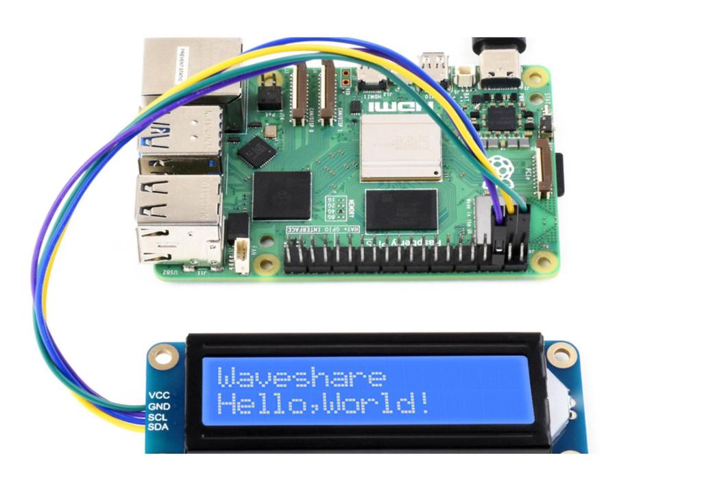 Weixue LCD1602 Adjustable Backlight Character Display, 3.3V/5V Compatible