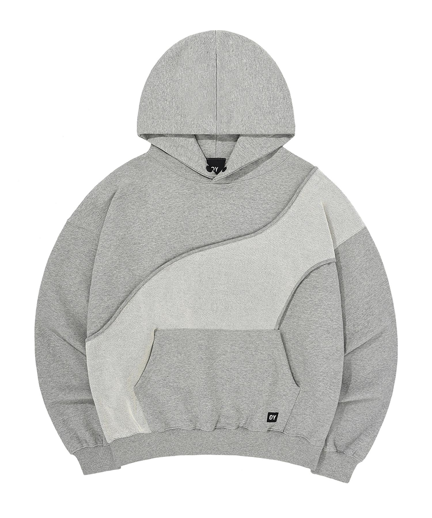 Oy Reverse Tape Logo Hoodie - Grey Grey/1Size