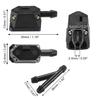 ACROPIX Universal Adjustable Windshield Wiper Washer Nozzle Jet, Black, 7pcs
