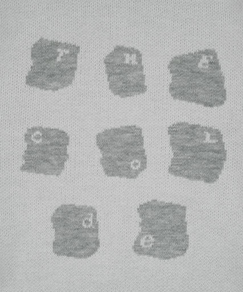 THE COLDEST MOMENT Tcm Typing Logo Knit (Grey)