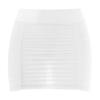 Womens Bodycon Mini Skirt Ruched Elastic Bands Semi Sheer Hip Wrap Lingerie Skirt