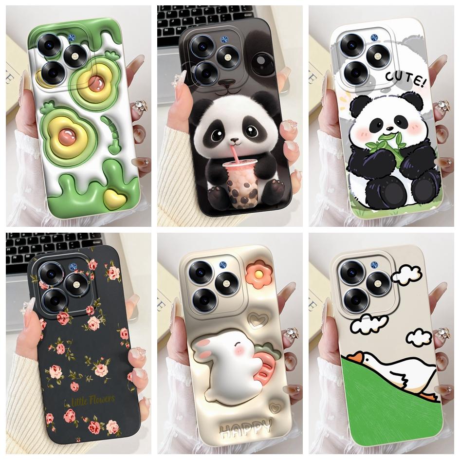 For Infinix Smart 8 Plus Case Smart 8 Pro Cover Lovely Panda Rabbit Camera Protection Fundas For Infinix Smart 8 Smart8 HD Coque