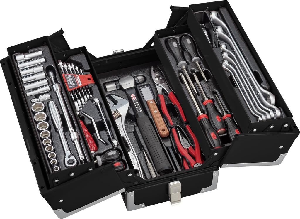 TONE Werkzeugset TSA3331BK Drive Schwarz Inhalt 61 Artikel 9,5mm (3/8 ")