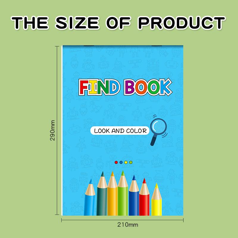 

Non-Toxic Look & Color Find Objects + Coloring Book Dual Gameplay Early Education