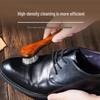 Leather Shoe Brush with Horsehair - Solid Wood Handle, Gentle On Leather, Keeps Hands Clean. Ideal for Cleaning and Dust Removal.