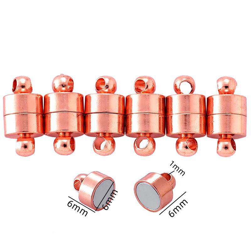 Cylindrical Magnetic Couple Bracelet & Hair Rope with DIY Buckle