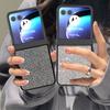 Luxus Glitzer Gitter Leder Handyhülle Für Motorola Razr 40 50 60 Ultra + 2024 + 2025 Hartes PC Stoßfest Mode Rückseite