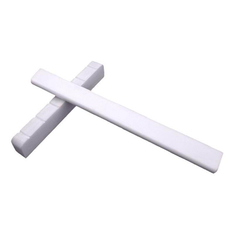 6 String Acoustic Guitar Bridge Rosewood Guitar Bridge with Imitation Cattle Bone Nut Saddles Guitar Accessories