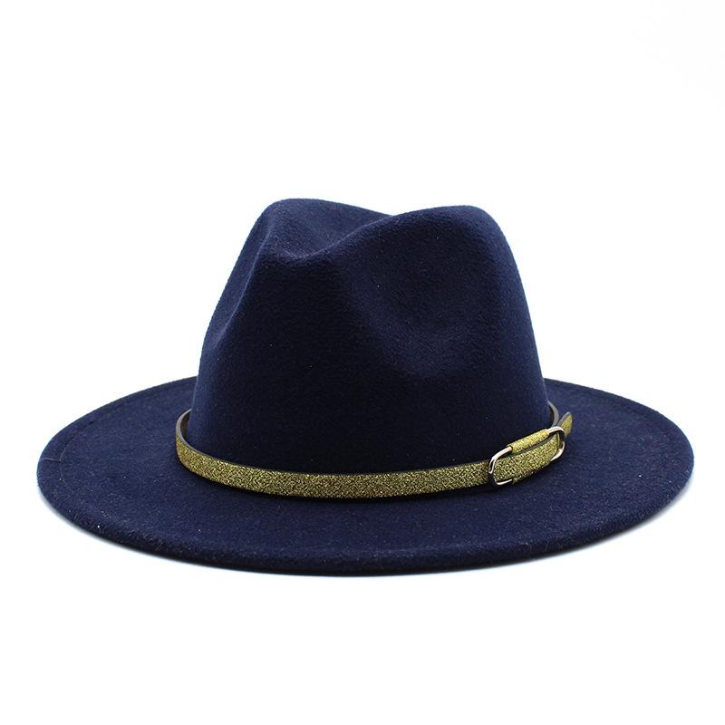 Jazz Hat Season British Retro Top Hat Women'S Trendy Women'S Woolen Hat