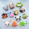 10pcs Resin Mixed Animals Flat Back Cabochons for DIY Hair Bow Center Scrapbooking Embellishments Phone Decoration