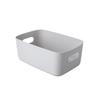 5pcs Plastic Storage Basket Desktop Organizer Bin with Handles for Cosmetics Toiletries Kitchen Snacks Sundries