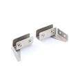 2Pcs Non-Perforated Display Cabinet Hinge Flush-fitting Glass Clamp Durable Glass Clip  Bookcases