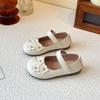 Girls' Soft Sole Leather Mary Jane Shoes - Sweet Style, Non-Slip Baby Princess Shoes